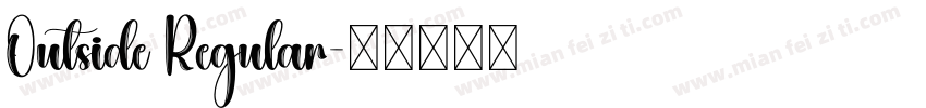 Outside Regular字体转换